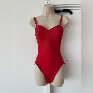 Adrienne Vittadini Vintage-Style One Piece Swimsuit